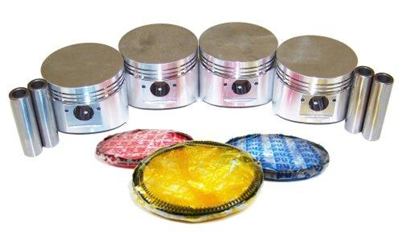 Piston Set with Rings - 1986 Dodge Caravan 2.6L Engine Parts # PRK101ZE11
