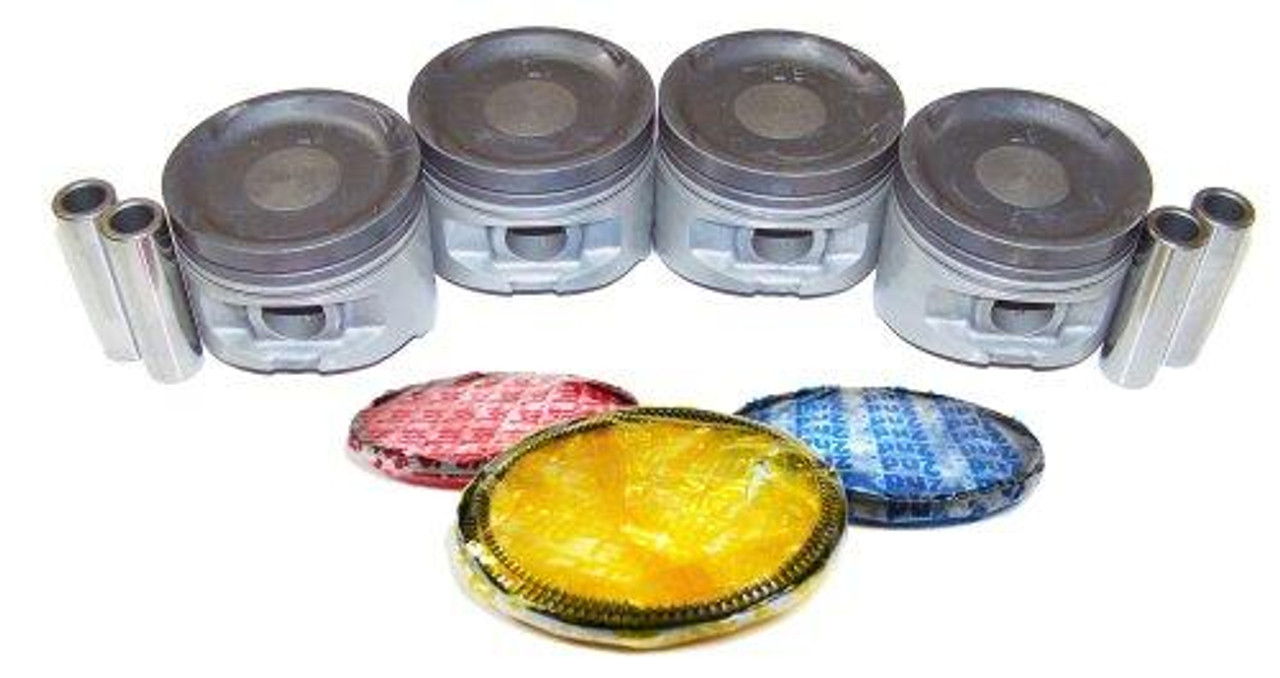 Piston Set with Rings - 1991 Mitsubishi Eclipse 2.0L Engine Parts # PRK111ZE9