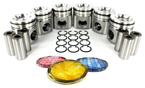 Piston Set with Rings - 2004 Dodge Ram 2500 5.9L Engine Parts # PRK1166ZE3