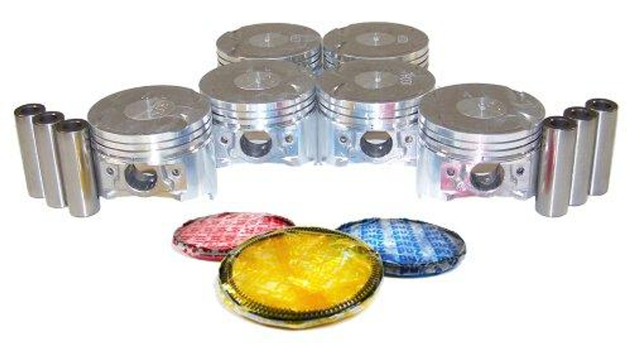 Piston Set with Rings - 1996 Chrysler Sebring 2.5L Engine Parts # PRK135ZE15