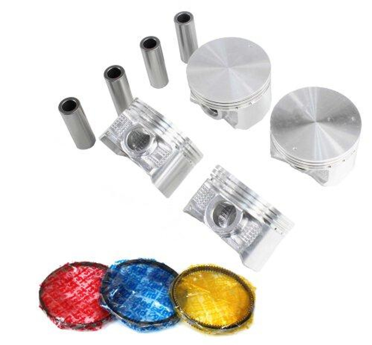 Piston Set with Rings - 2001 Chrysler Sebring 2.4L Engine Parts # PRK155ZE1