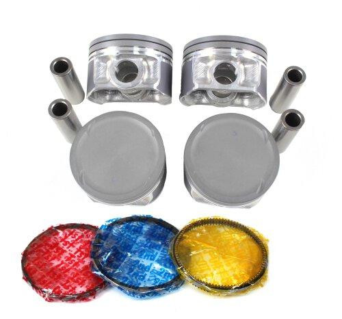 Piston Set with Rings - 2003 Mitsubishi Lancer 2.0L Engine Parts # PRK160ZE1