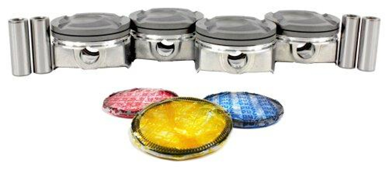 Piston Set with Rings - 2012 Hyundai Accent 1.6L Engine Parts # PRK195ZE1