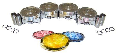 Piston Set with Rings - 2003 Honda CR-V 2.4L Engine Parts # PRK227ZE3