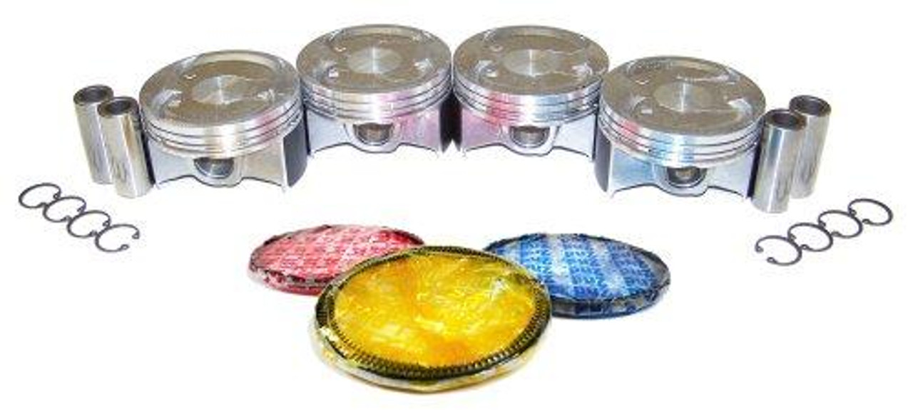 Piston Set with Rings - 2003 Honda Accord 2.4L Engine Parts # PRK228ZE1
