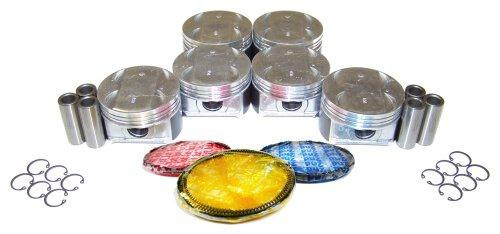 Piston Set with Rings - 2004 Honda Accord 3.0L Engine Parts # PRK285ZE3