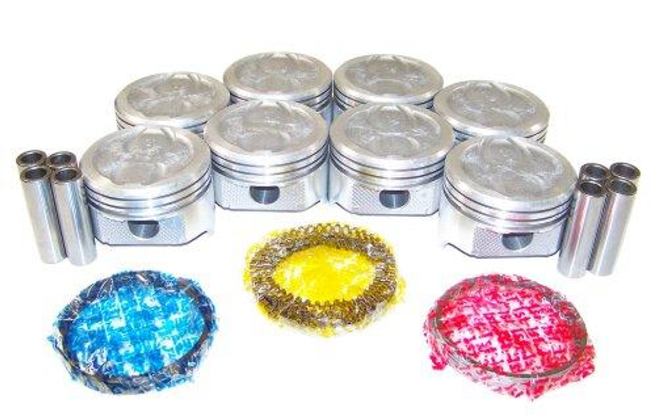 Piston Set with Rings - 1991 GMC R1500 Suburban 5.7L Engine Parts # PRK3103AZE695