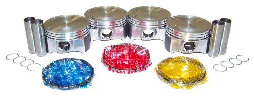 Piston Set with Rings - 2001 Saturn SC1 1.9L Engine Parts # PRK312ZE3