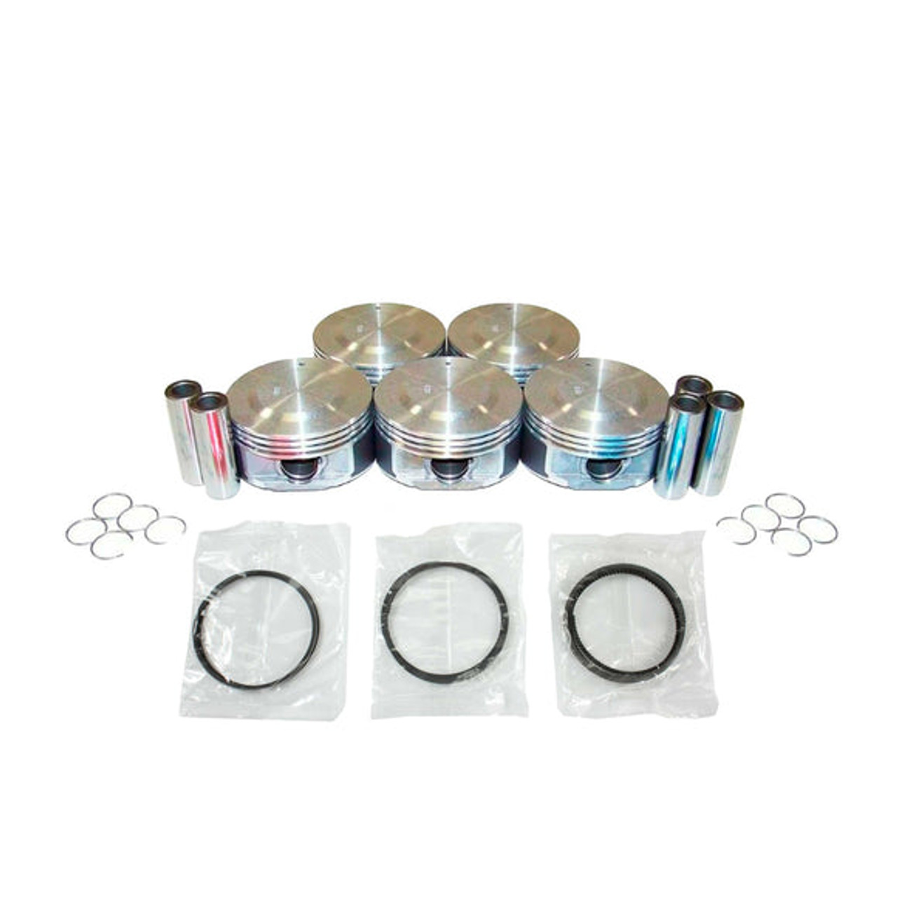 Piston Set with Rings - 2006 Hummer H3 3.5L Engine Parts # PRK3122ZE13