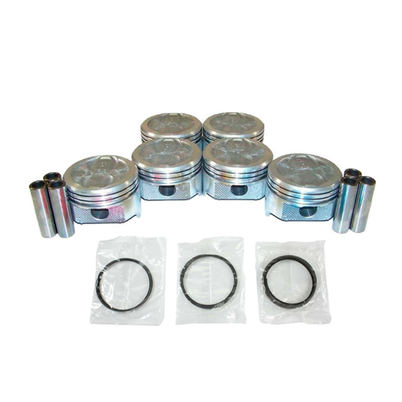 Piston Set with Rings - 1990 Chevrolet Astro 4.3L Engine Parts # PRK3125ZE7