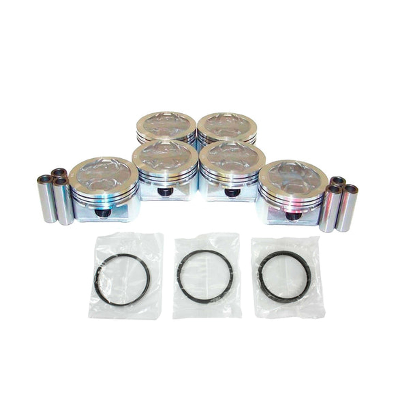 Piston Set with Rings - 2004 Chevrolet Blazer 4.3L Engine Parts # PRK3127ZE47