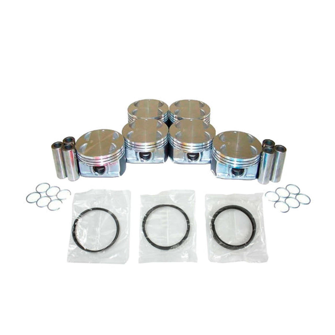 Piston Set with Rings - 2007 Pontiac G6 3.6L Engine Parts # PRK3136ZE65