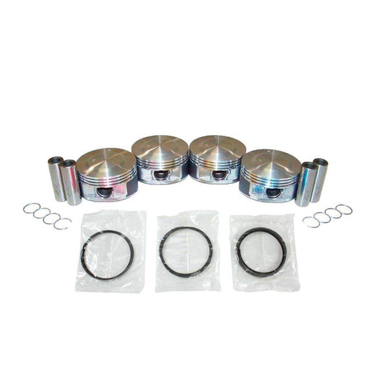 Piston Set with Rings - 2005 Chevrolet Colorado 2.8L Engine Parts # PRK3138ZE3