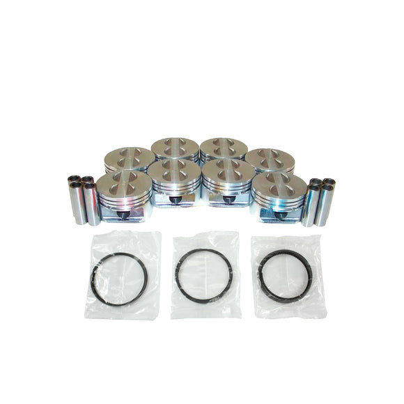 Piston Set with Rings - 1992 Cadillac Brougham 5.7L Engine Parts # PRK3142ZE9