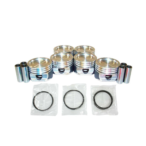 Piston Set with Rings - 1998 Buick Skylark 3.1L Engine Parts # PRK3147ZE9
