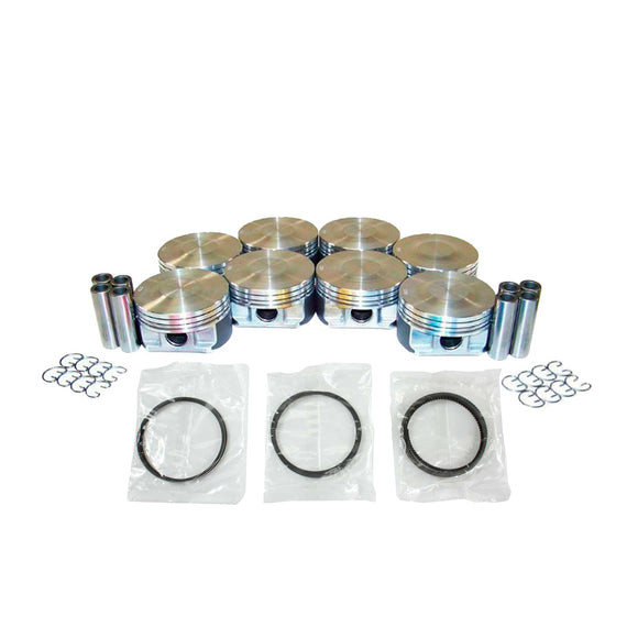 Piston Set with Rings - 2002 Cadillac Eldorado 4.6L Engine Parts # PRK3162ZE13
