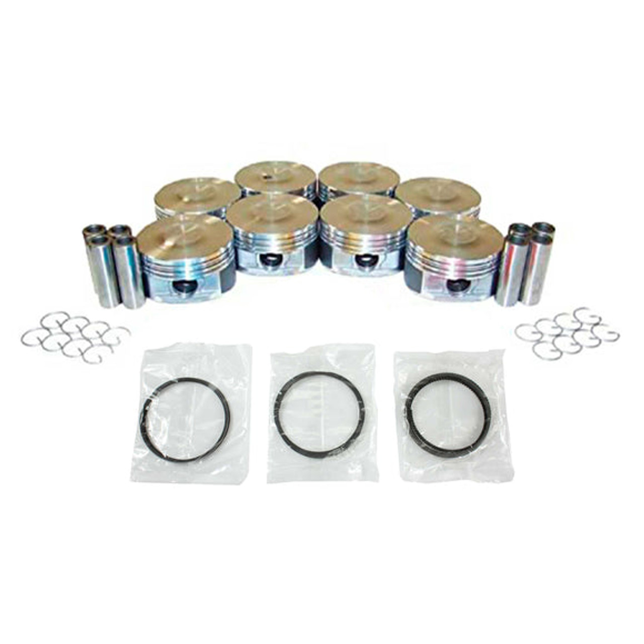 Piston Set with Rings - 2007 Cadillac DTS 4.6L Engine Parts # PRK3164ZE19