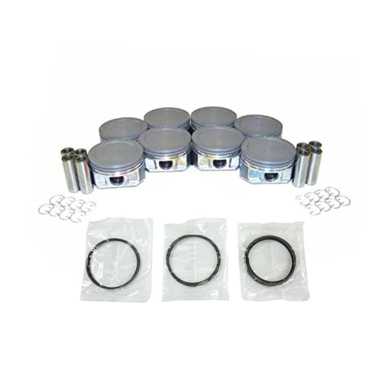 Piston Set with Rings - 2005 Chevrolet Tahoe 5.3L Engine Parts # PRK3168AZE43