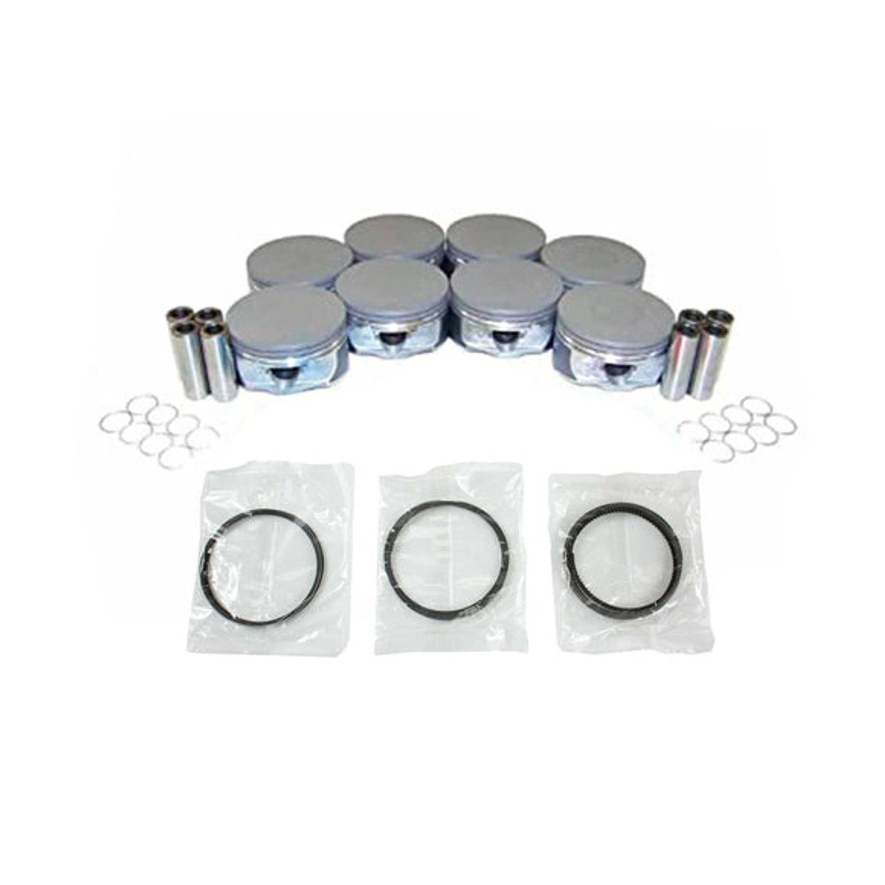 Piston Set with Rings - 2006 Cadillac CTS 6.0L Engine Parts # PRK3170ZE1