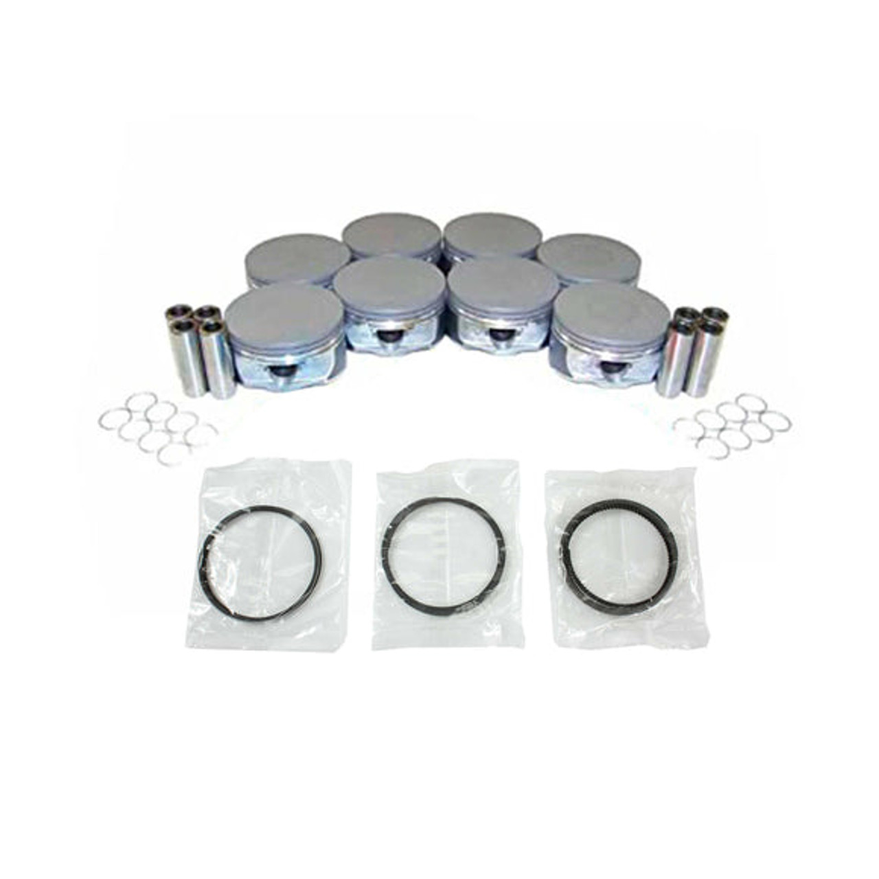 Piston Set with Rings - 2009 Chevrolet Trailblazer 6.0L Engine Parts # PRK3170ZE51