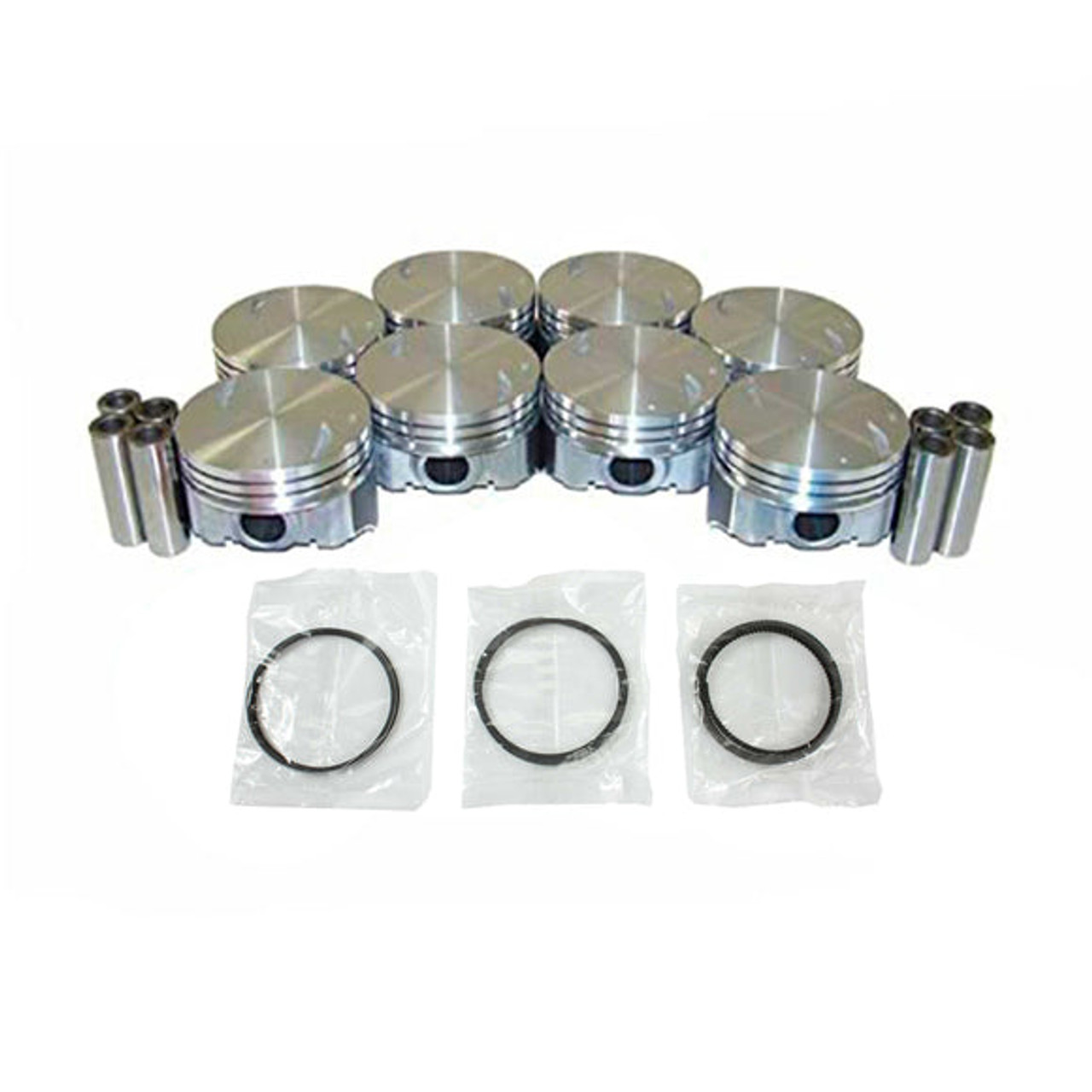 Piston Set with Rings - 1999 Chevrolet C3500HD 7.4L Engine Parts # PRK3174ZE15