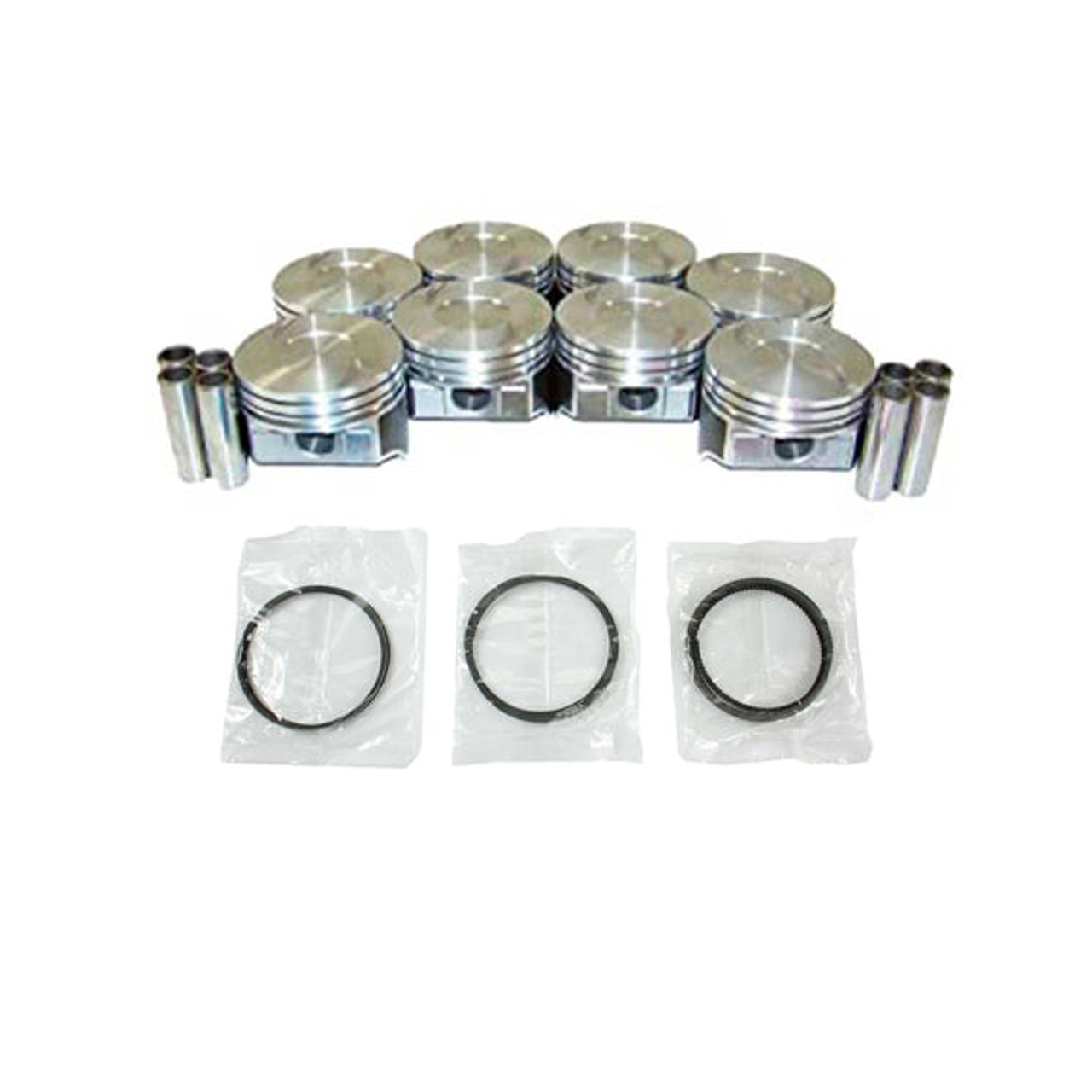 Piston Set with Rings - 1988 Chevrolet R30 7.4L Engine Parts # PRK3198ZE67