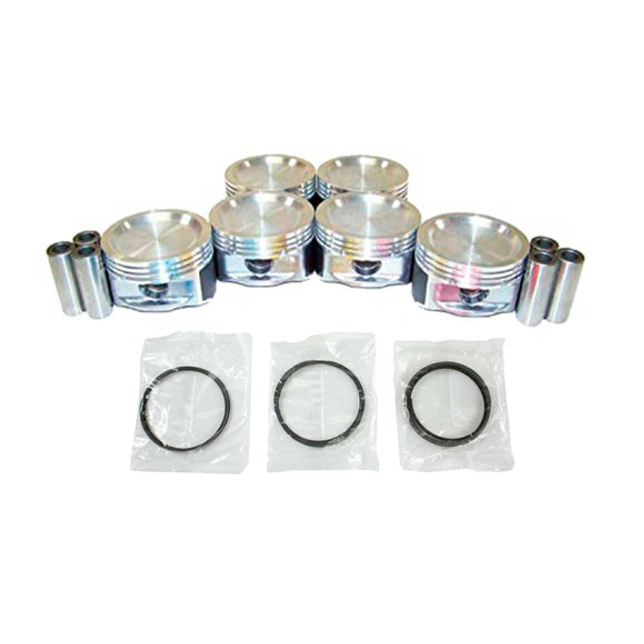 Piston Set with Rings - 2007 Buick Rendezvous 3.5L Engine Parts # PRK320ZE3