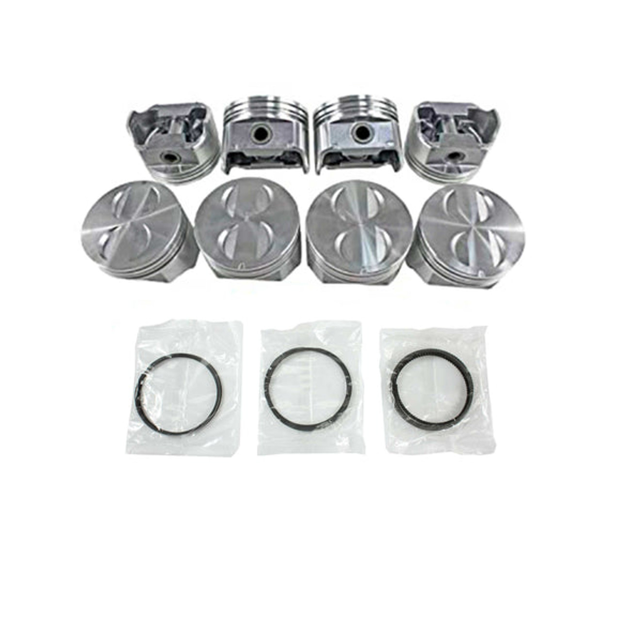 Piston Set with Rings - 2013 GMC Acadia 3.6L Engine Parts # PRK3212ZE71