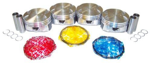 Piston Set with Rings - 2007 Saturn Sky 2.4L Engine Parts # PRK336ZE147