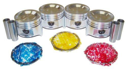 Piston Set with Rings - 1991 Mazda B2200 2.2L Engine Parts # PRK408ZE9