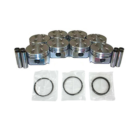 Piston Set with Rings - 1986 Ford Thunderbird 5.0L Engine Parts # PRK4112ZE34