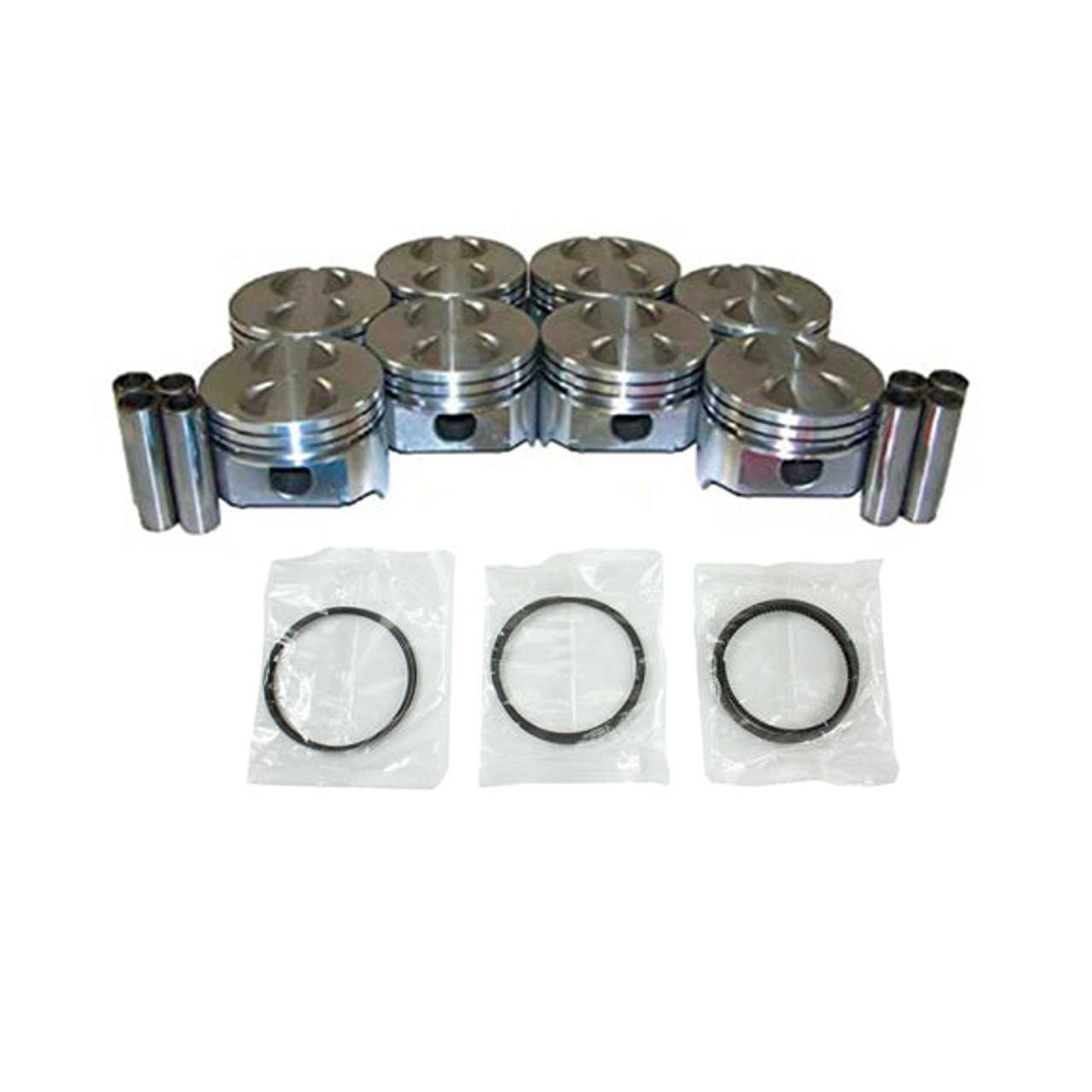 Piston Set with Rings - 1986 Mercury Cougar 5.0L Engine Parts # PRK4112ZE64