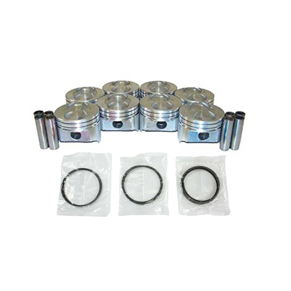 Piston Set with Rings - 1987 Ford E-250 Econoline 5.0L Engine Parts # PRK4113ZE71