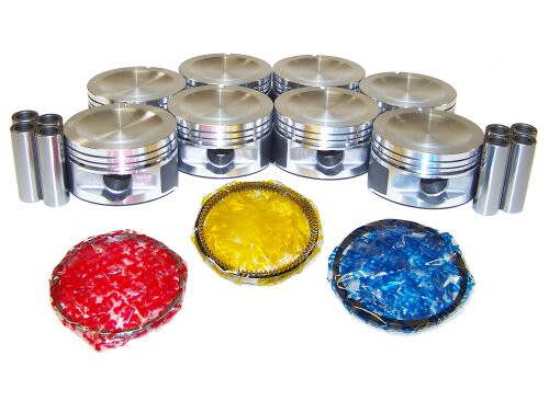 Piston Set with Rings - 2000 Ford E-150 Econoline Club Wagon 4.6L Engine Parts # PRK4150ZE21