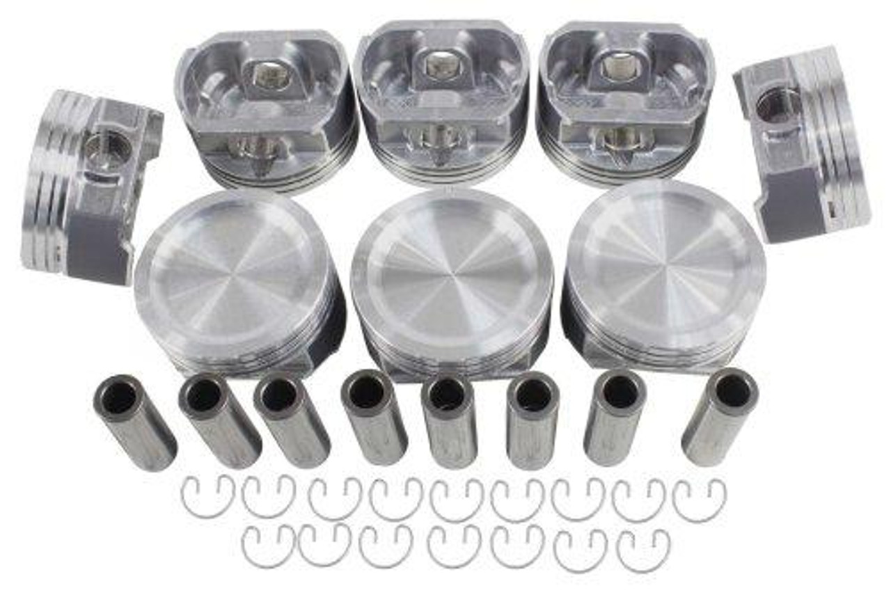 Piston Set with Rings - 2002 Ford E-150 Econoline Club Wagon 4.6L Engine Parts # PRK4151ZE25