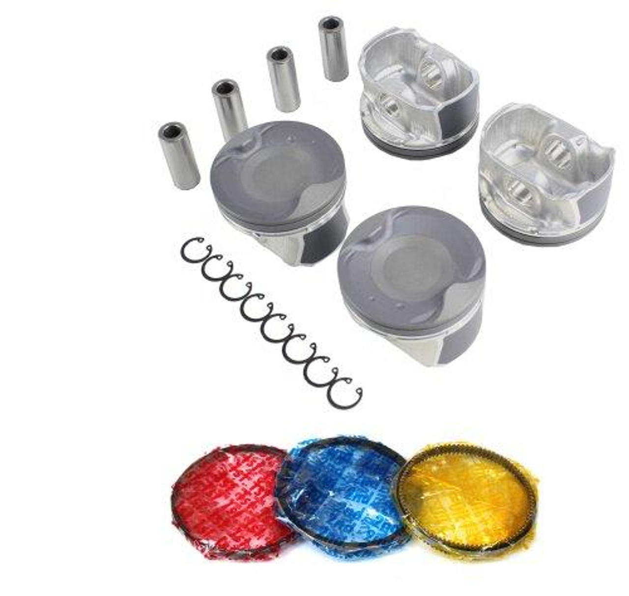 Piston Set with Rings - 2015 Nissan Rogue 2.5L Engine Parts # PRK4242ZE13