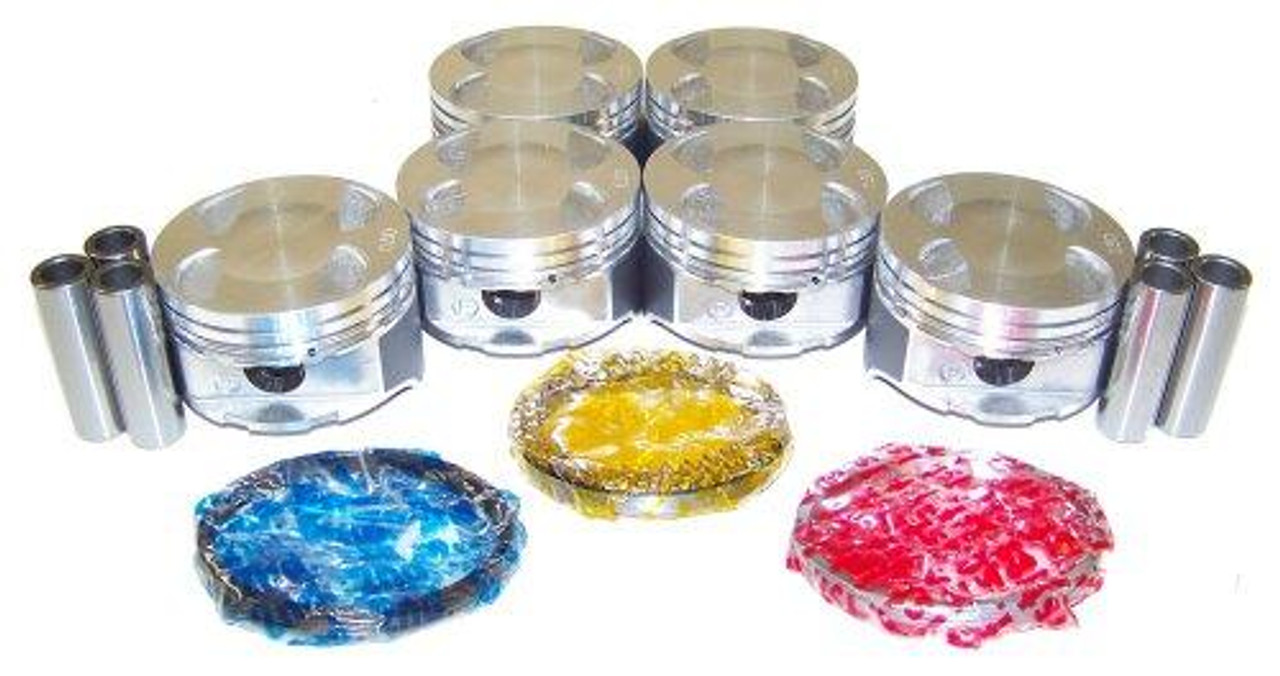Piston Set with Rings - 2002 Mazda 626 2.5L Engine Parts # PRK455CZE9
