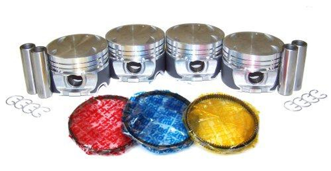 Piston Set with Rings - 2001 Kia Spectra 1.8L Engine Parts # PRK489ZE6