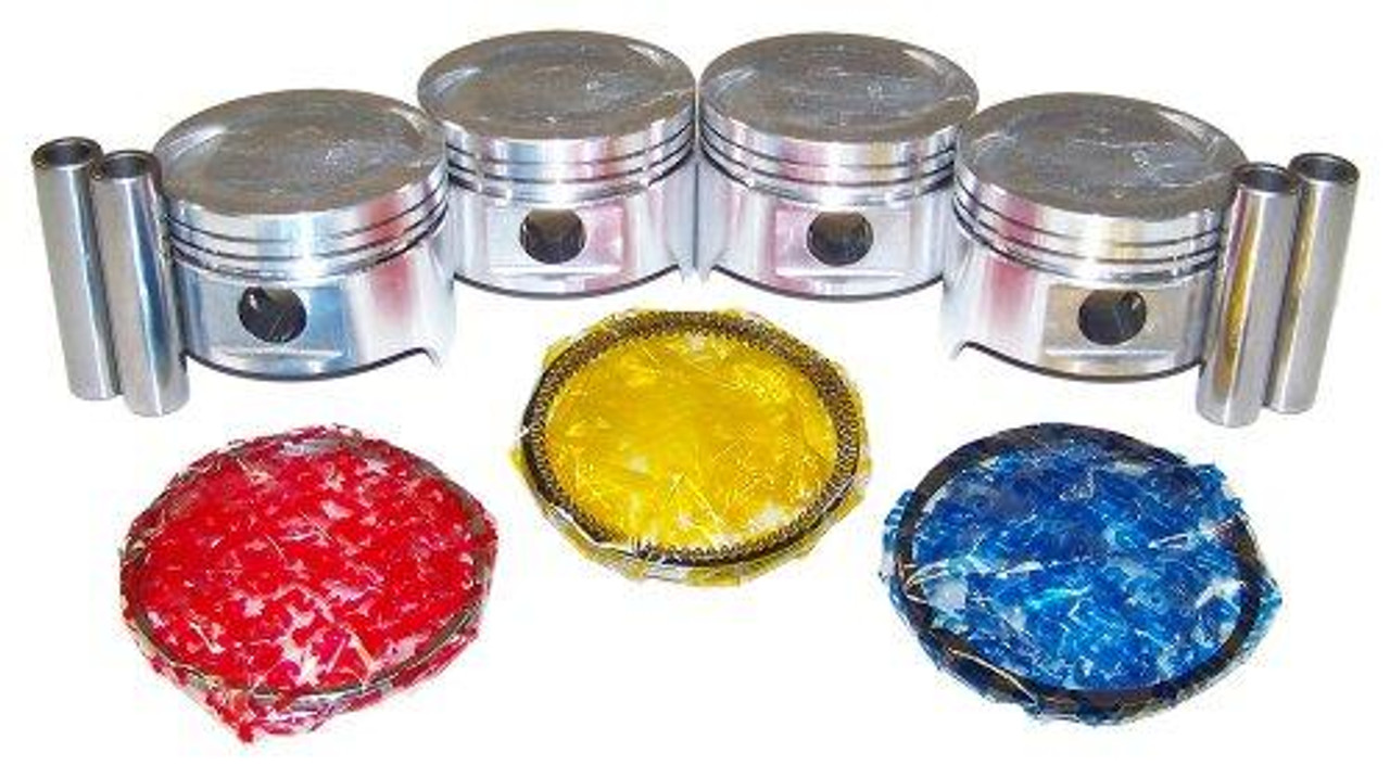 Piston Set with Rings - 1990 Suzuki Swift 1.3L Engine Parts # PRK500ZE25