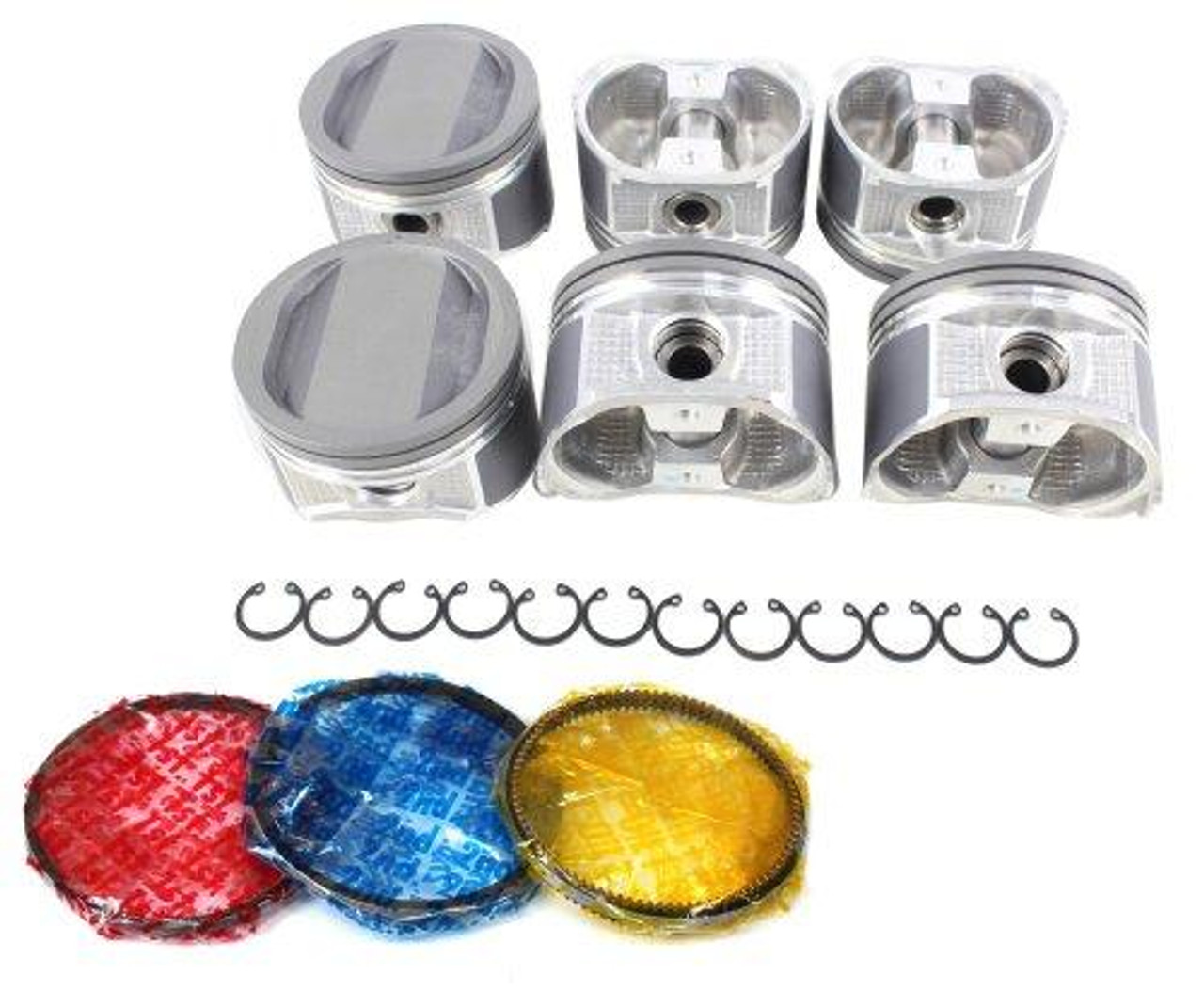Piston Set with Rings - 2004 Nissan Xterra 3.3L Engine Parts # PRK655ZE13