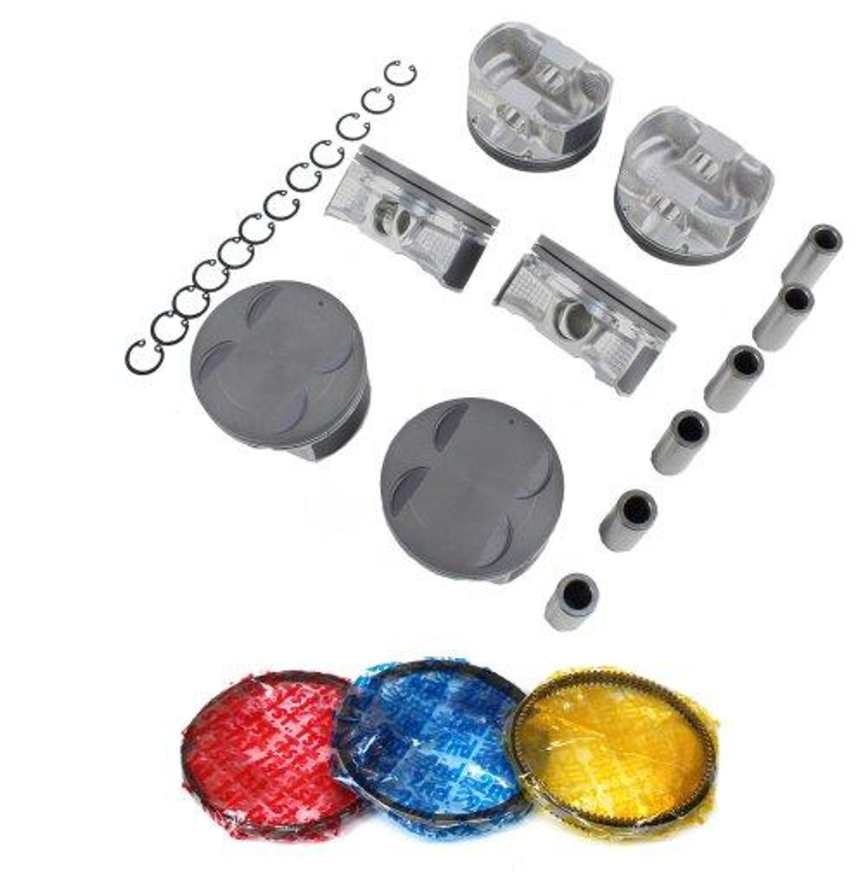 Piston Set with Rings - 2010 Nissan Maxima 3.5L Engine Parts # PRK667ZE3