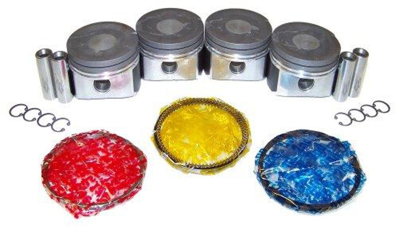 Piston Set with Rings - 2006 Audi TT Quattro 1.8L Engine Parts # PRK800AZE18