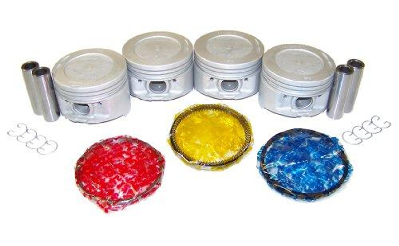 Piston Set with Rings - 1985 Toyota 4Runner 2.4L Engine Parts # PRK900ZE1