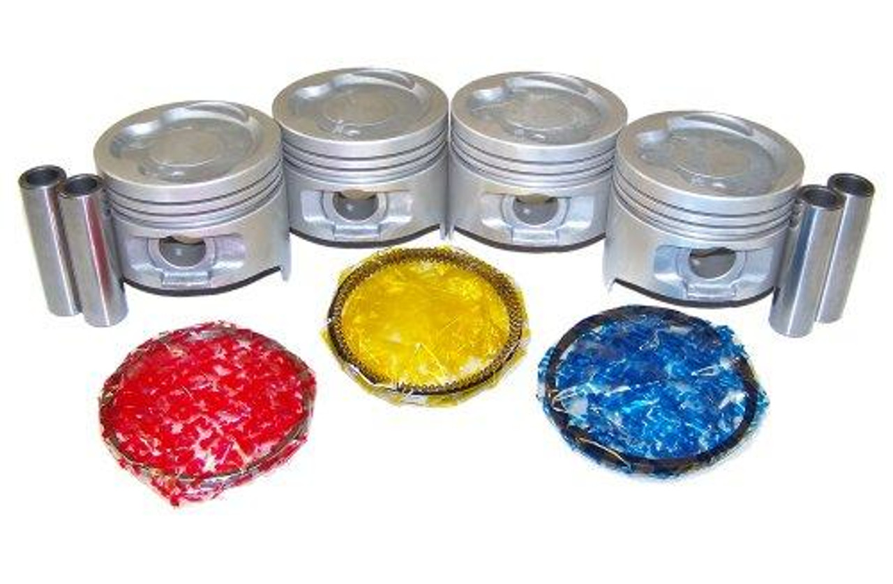 Piston Set with Rings - 1991 Toyota Tercel 1.5L Engine Parts # PRK903ZE5