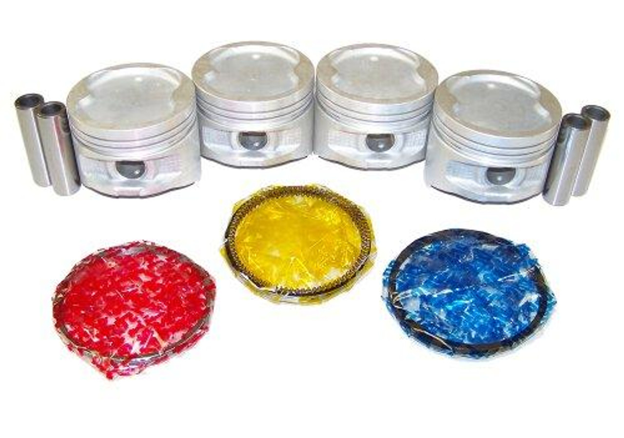 Piston Set with Rings - 1989 Toyota Celica 2.0L Engine Parts # PRK907ZE8