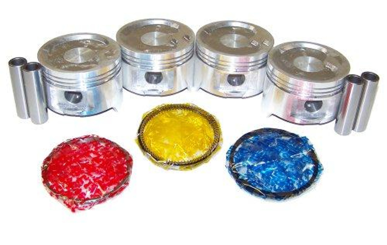 Piston Set with Rings - 1985 Toyota 4Runner 2.4L Engine Parts # PRK912ZE1