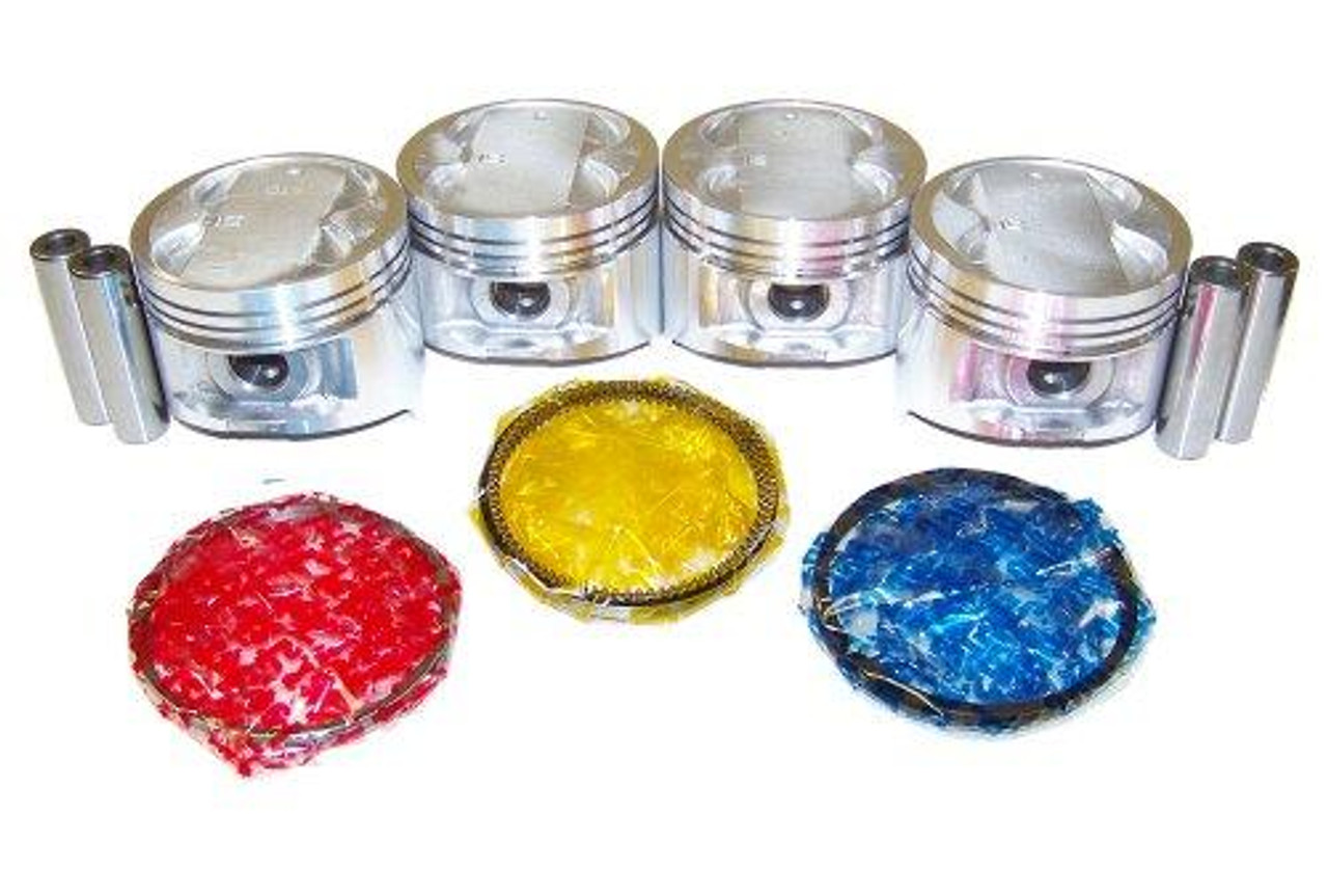Piston Set with Rings - 1987 Toyota MR2 1.6L Engine Parts # PRK925ZE7