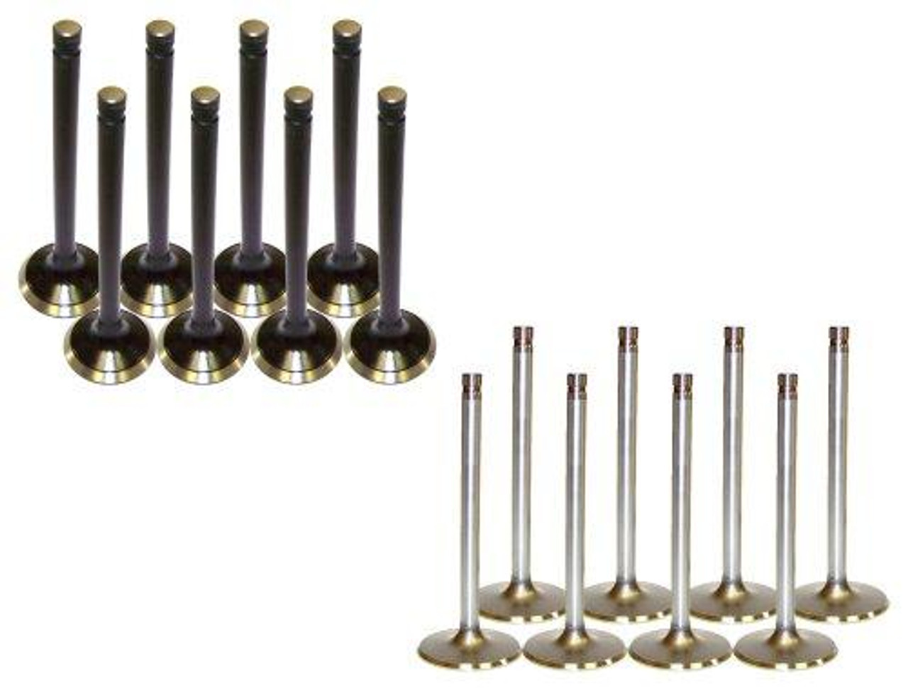 Exhaust and Intake Valve Kit - 1988 GMC G3500 7.4L Engine Parts # VK163111ZE182