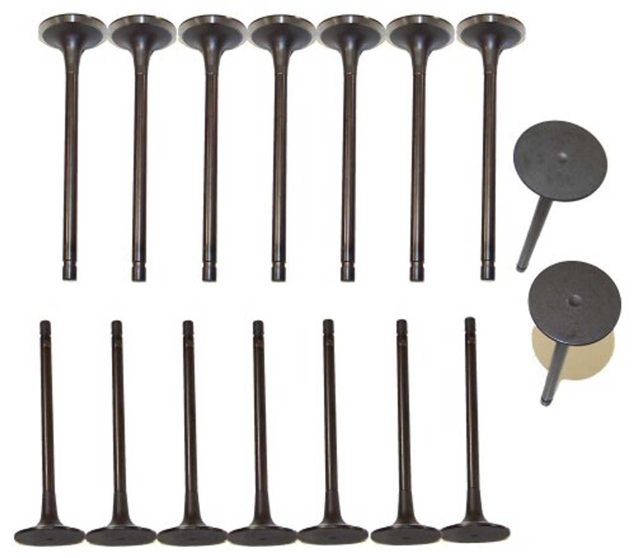 Exhaust and Intake Valve Kit - 2002 Ford F-550 Super Duty 7.3L Engine Parts # VK164200ZE63