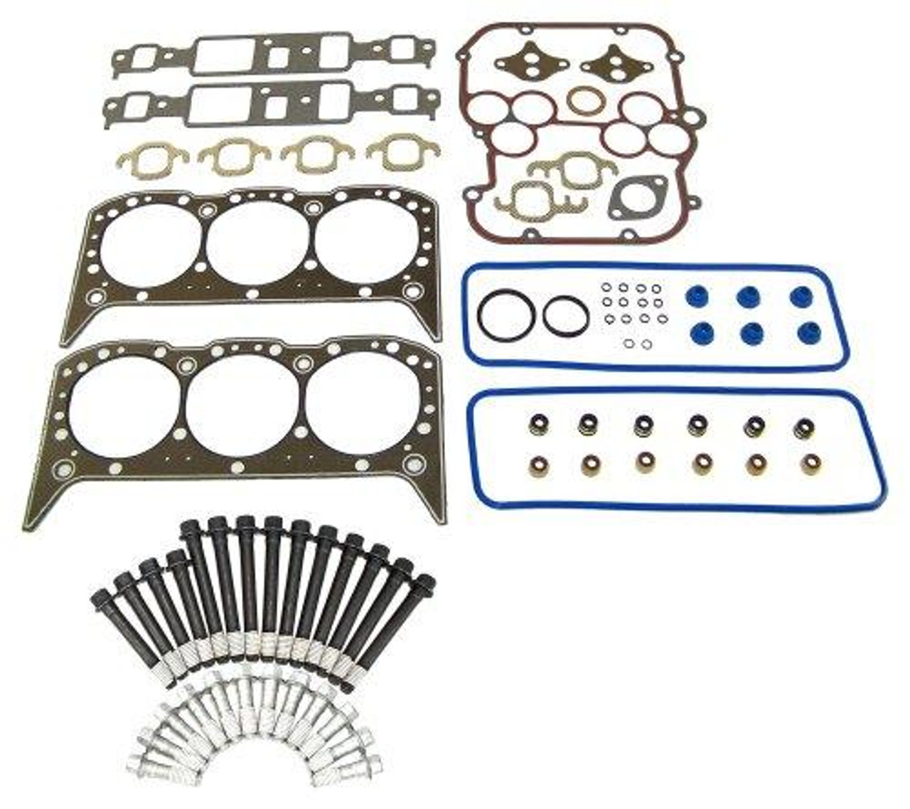 Head Gasket Set with Head Bolt Kit for 1994 Chevrolet S10 Blazer 4.3L|Engine Parts Only|HGB3127XP4